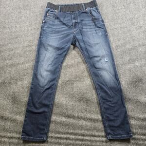 Diesel Krooley Jeans Men's 32x30  Blue Jogger Stretch Elastic Waist